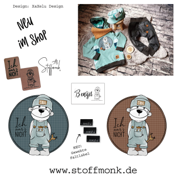 Patch / Aufnäher  - "Ich war´s nicht" - Karo braun- - XaXelu Design
